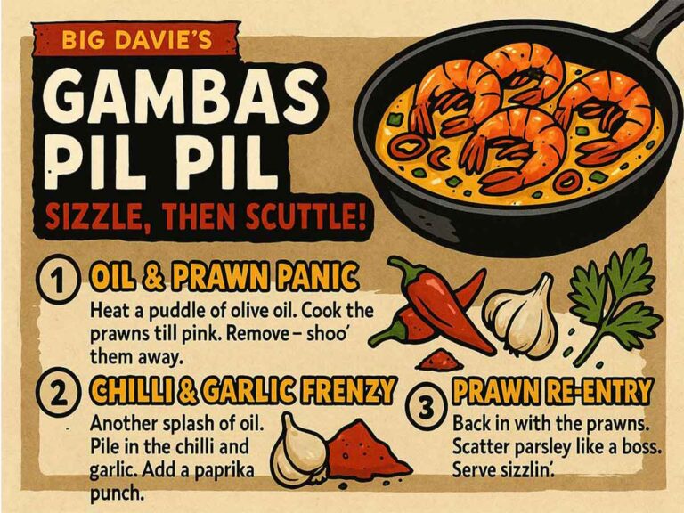 Big Davies Gambis Pil Pil poster with pan