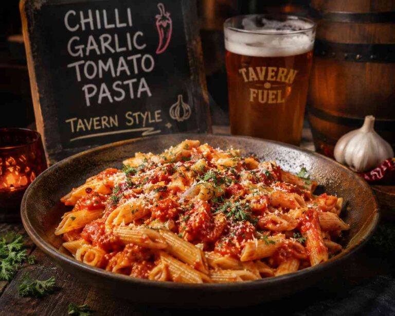 Tomato and Chilli Pasta That Slaps Ye Wi’ Garlic