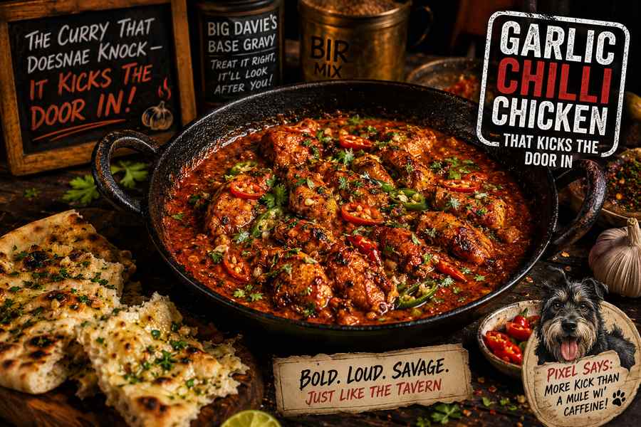 North Indian Garlic Chilli Chicken o’ Fire & Flavour